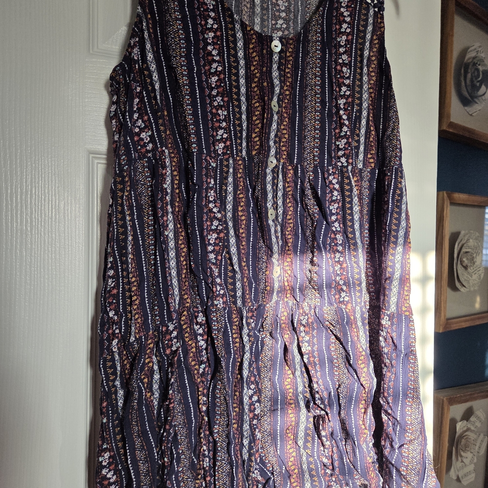 Lily Rose Multicolor Striped Maxi Dress